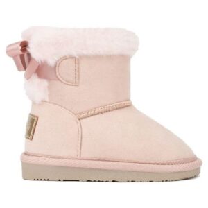 Botas Australianas Bebé con Lazo Rosa