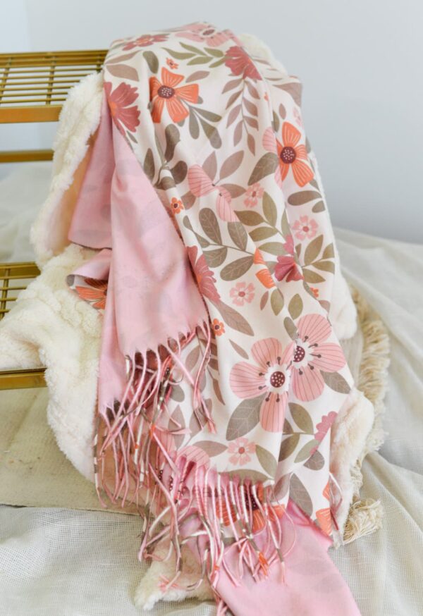 Pashmina Noco Flores Rosa