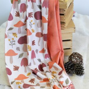 Pashmina Noco Otoño Setas Naranja