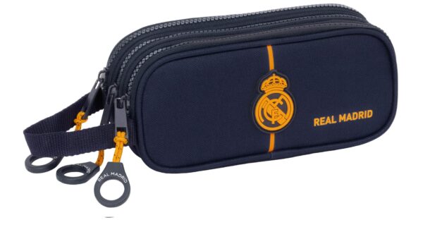 Estuche Triple Azul Marino Real Madrid