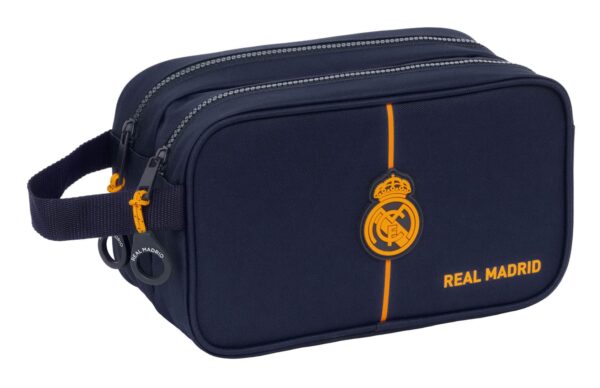 Neceser 2 Cremalleras Azul Marino Real Madrid