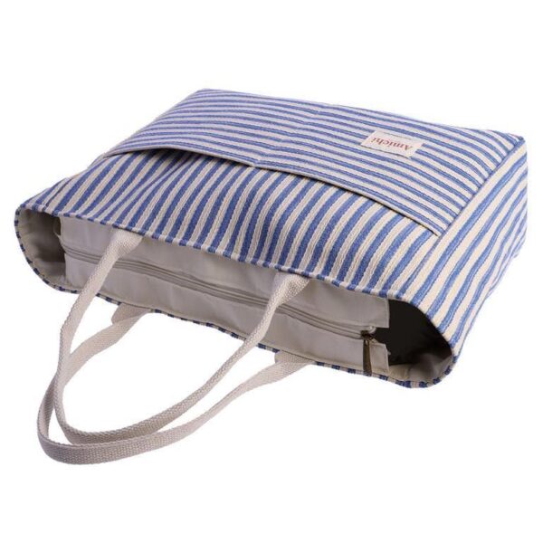 Bolso Playa Amichi Rayas Azules - Imagen 5