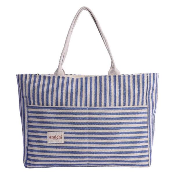 Bolso Playa Amichi Rayas Azules
