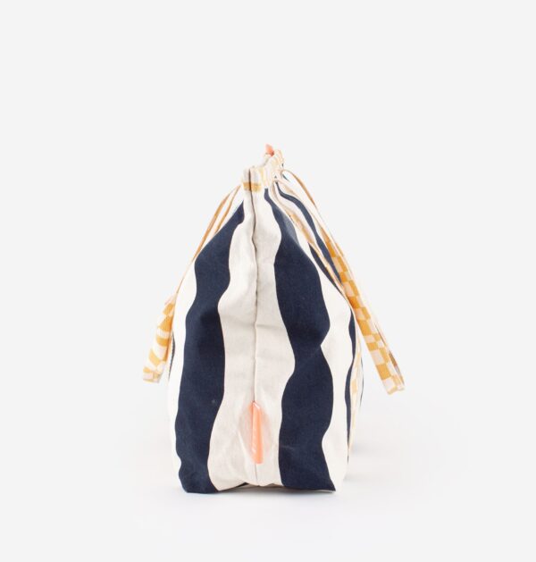 Bolso Playa Victoria Lona Bordado Marino - Imagen 4