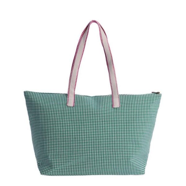 Bolso de Playa Amichi Vichy Verde - Imagen 3