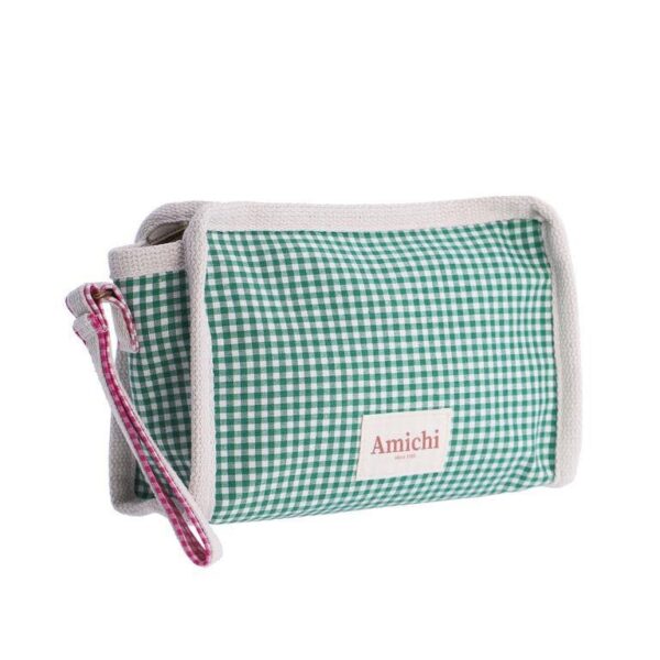 Neceser de Playa Amichi Vichy Verde - Imagen 2