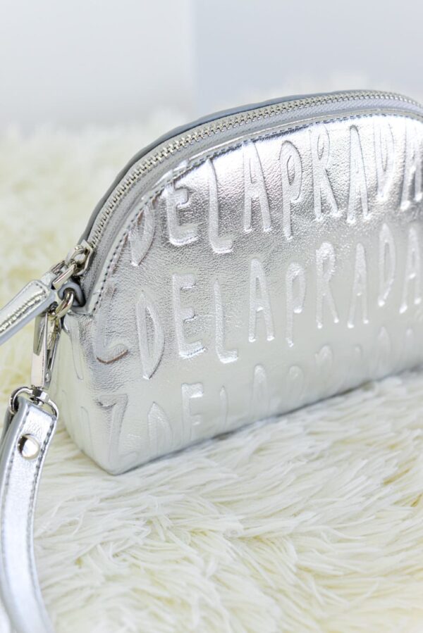 Bolso-Neceser Ovalado Agatha ARP Plata
