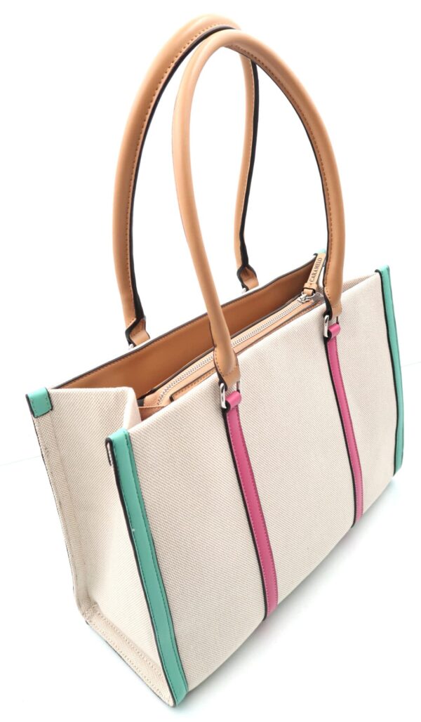 Bolso Nulon Tricolor Caramelo - Imagen 3