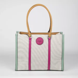 Bolso Nulon Tricolor Caramelo