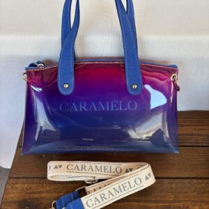 Bolso Vinilo Degrade Fuxia Caramelo