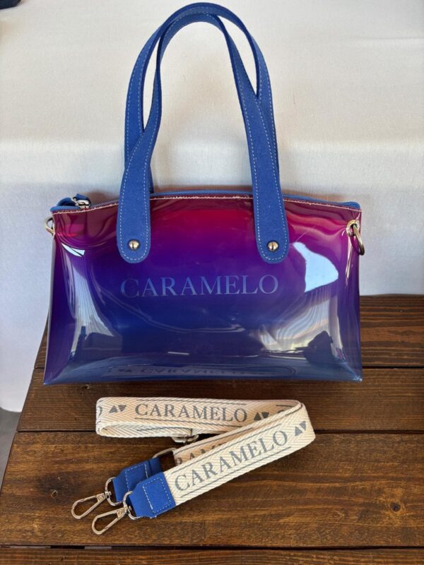 Bolso Vinilo Degrade Fuxia Caramelo