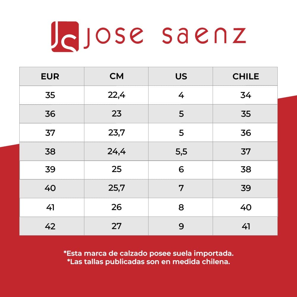TALLAS JOSE SAENZ