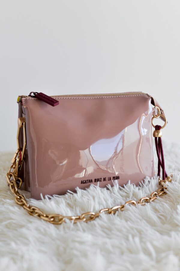 Bandolera 3 cuerpos Charol ARP Nude