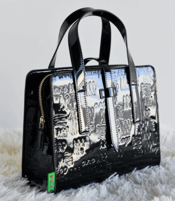 Bolso Tote Charol Logo ARP Azul