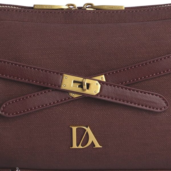 Bolso Baguette Burdeos Don Algodón - Imagen 4