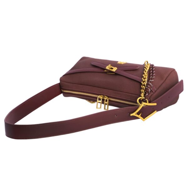 Bolso Baguette Burdeos Don Algodón - Imagen 5