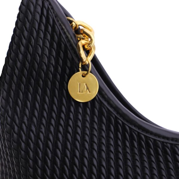 Bolso de Hombro Negro Don Algodón - Imagen 4
