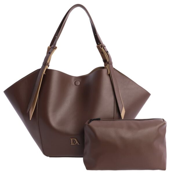 Bolso de Hombro Imán Marrón Don Algodón - Imagen 3