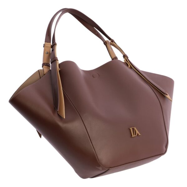 Bolso de Hombro Imán Marrón Don Algodón - Imagen 7