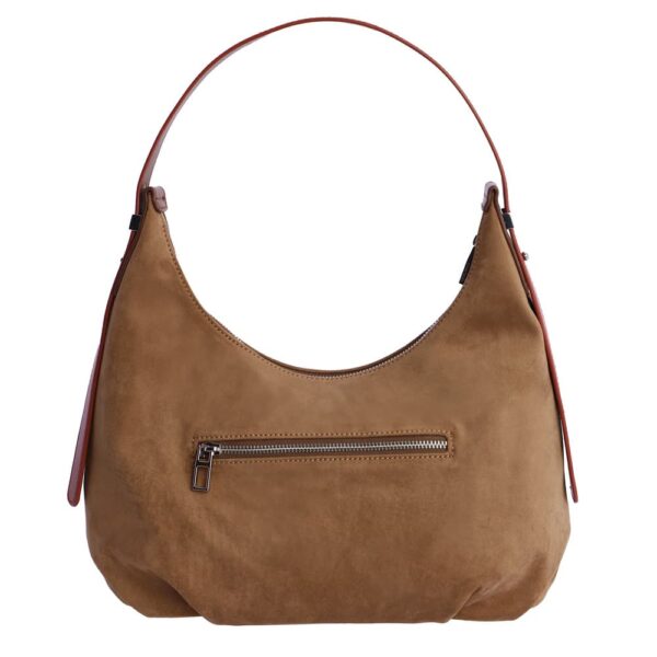Bolso de Hombro Marrón Don Algodón Ante - Imagen 3