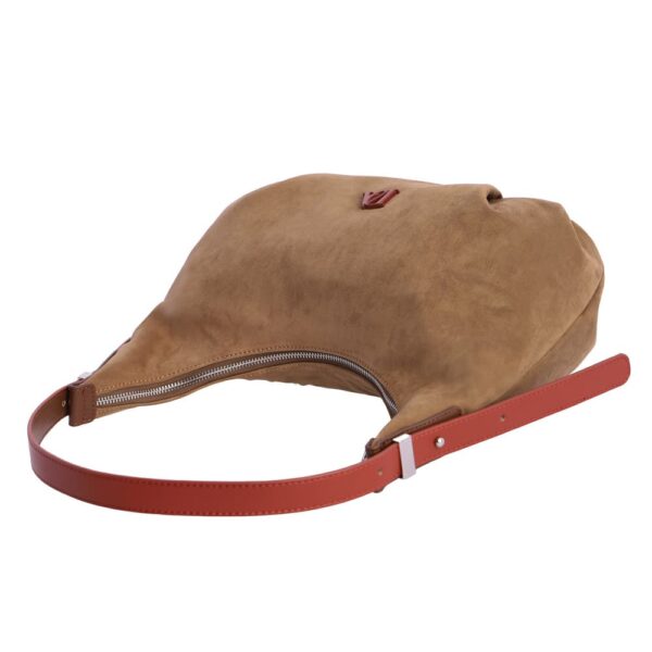Bolso de Hombro Marrón Don Algodón Ante - Imagen 5