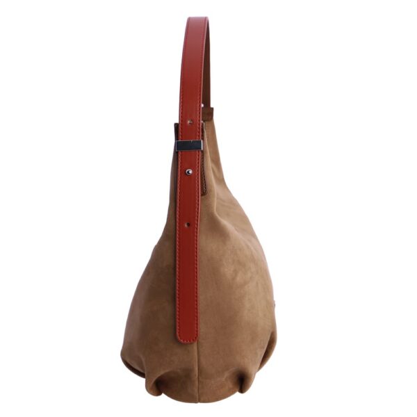 Bolso de Hombro Marrón Don Algodón Ante - Imagen 6