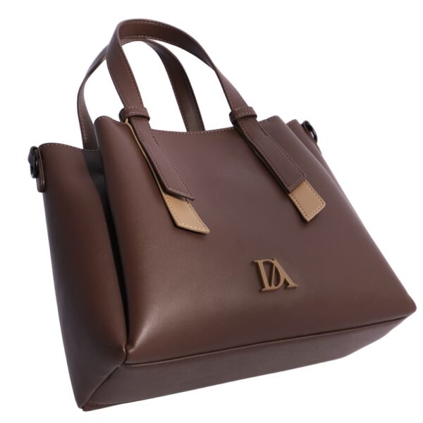 Bolso de Mano Marrón Don Algodón - Imagen 7