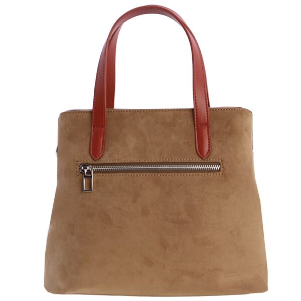 Bolso de Mano Marrón Don Algodón Ante - Imagen 3