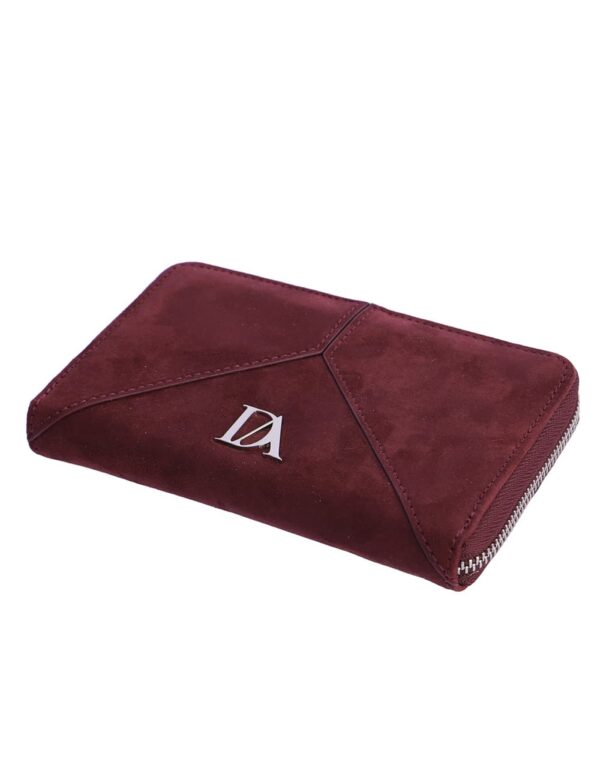 Cartera Grande Ante Burdeos Don Algodón - Imagen 5