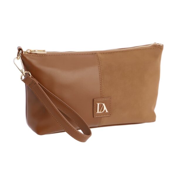 Cartera de Mano Antelina Marrón Don Algodón - Imagen 2