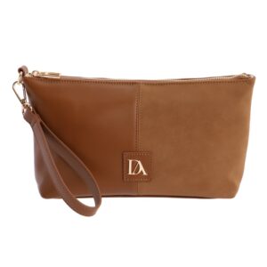 Cartera de Mano Antelina Marrón Don Algodón