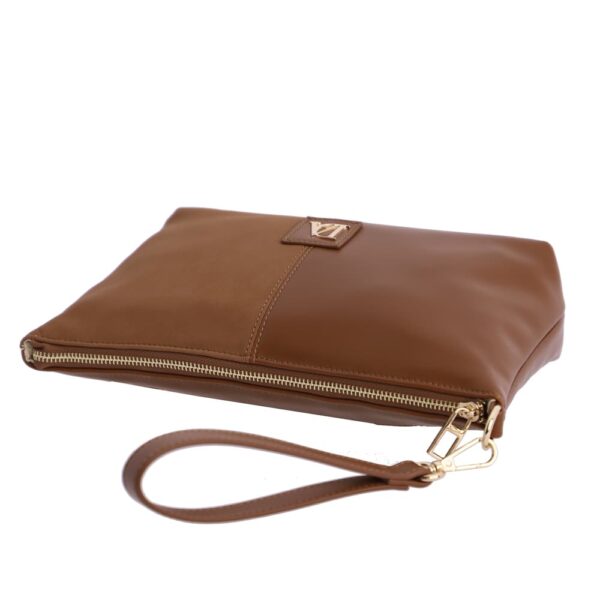 Cartera de Mano Antelina Marrón Don Algodón - Imagen 5