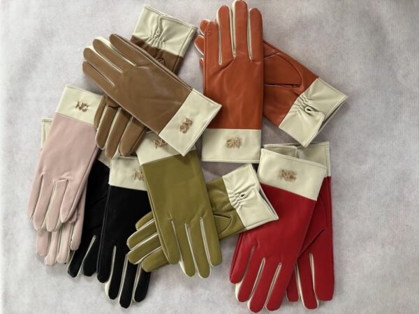 Guantes Bicolor Piel Vegana Noco - Imagen 2