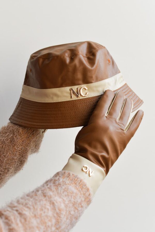 Guantes Bicolor Piel Vegana Noco - Imagen 3