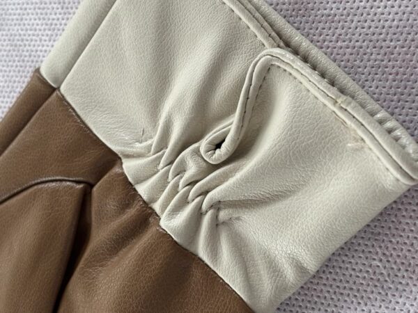 Guantes Bicolor Piel Vegana Noco - Imagen 5