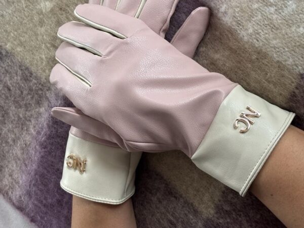 Guantes Bicolor Piel Vegana Noco - Imagen 7