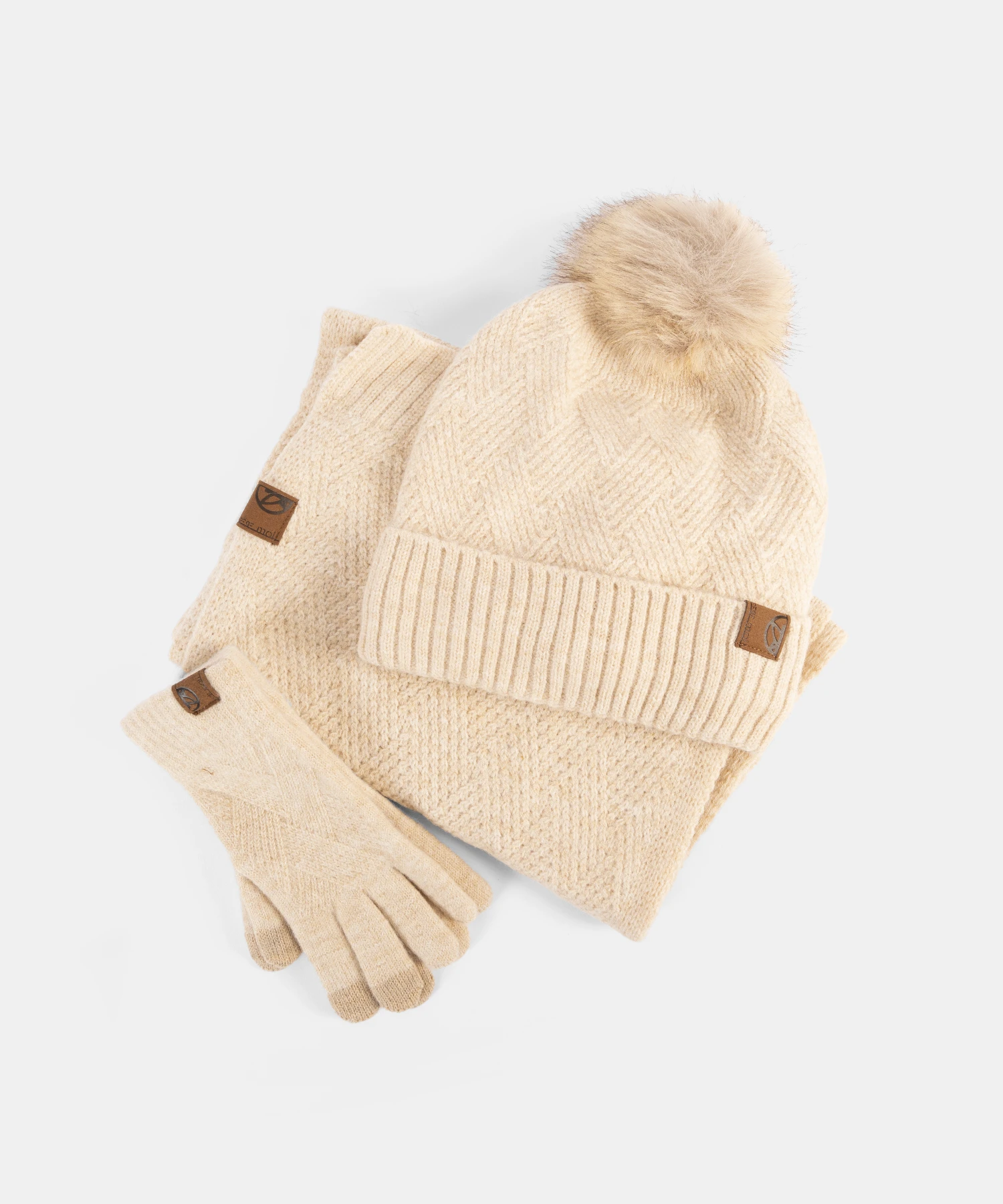 Pack Gorro, Guantes y Bufanda 252852 Beige Pepe Moll