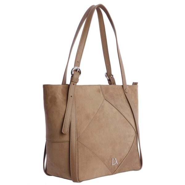 Shopper Marrón Ante Don Algodón - Imagen 2