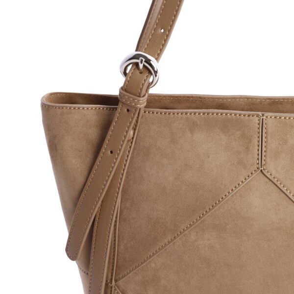Shopper Marrón Ante Don Algodón - Imagen 4