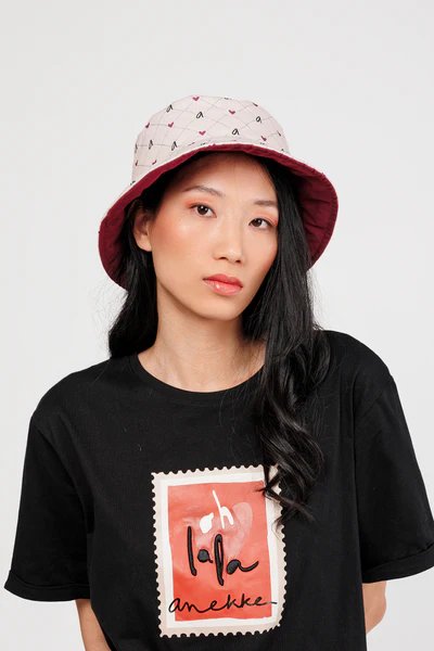 Gorro Pescador Reversible Burdeos Anekke - Imagen 3