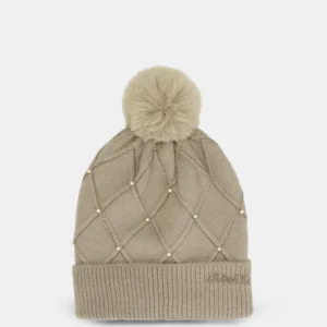 Gorro de punto Beige Anekke