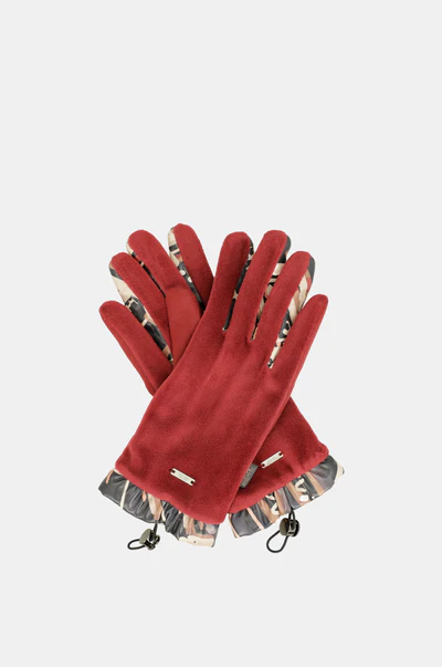 Guantes de Terciopelo Burdeos Anekke - Imagen 3