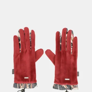 Guantes de Terciopelo Burdeos Anekke