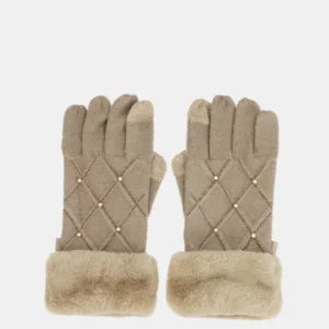 Guantes de punto Beige Anekke