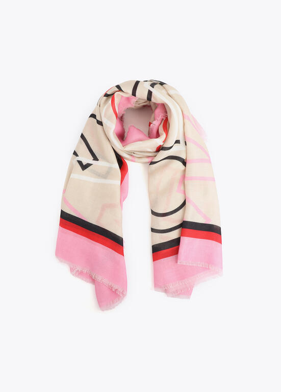 Fular Estampado con Letras Logo Lola Casdemunt - Imagen 2