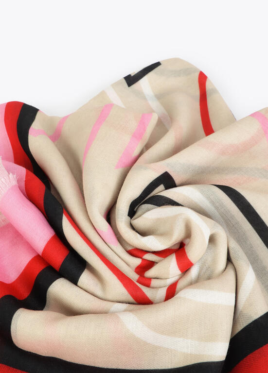 Fular Estampado con Letras Logo Lola Casdemunt - Imagen 7