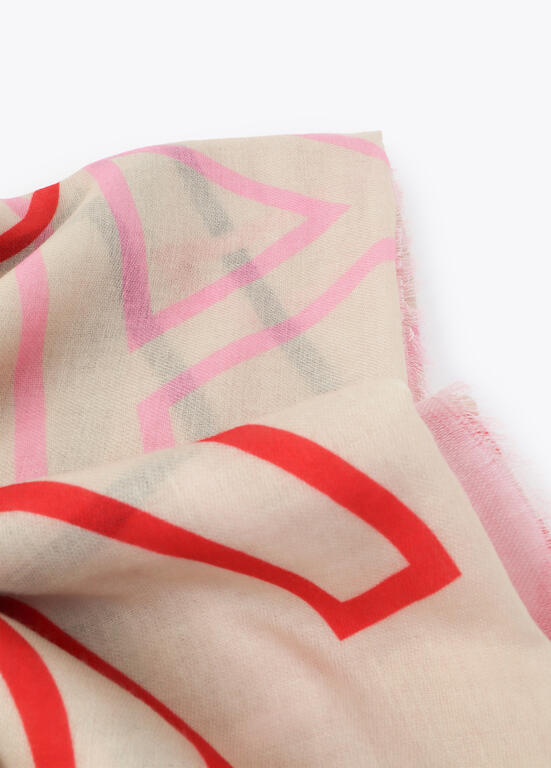 Fular Estampado con Letras Logo Lola Casdemunt - Imagen 8