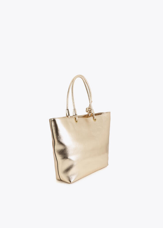 Shopper Desestructurado Dorado Lola Casademunt - Imagen 6