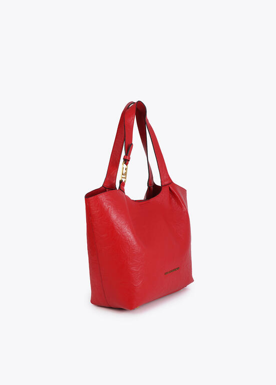 Shopper Rojo Pliegues Lola Casademunt - Imagen 3