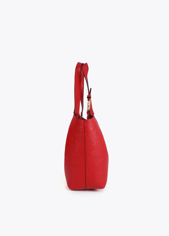 Shopper Rojo Pliegues Lola Casademunt - Imagen 5